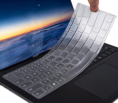 Tampa de teclado Ultra Fin Fin Premium para Microsoft Surface Laptop 2 2018, Surface Laptop 2017, Surface Book 3/2/1 13,5 e 15 polegadas, Acessórios para laptop de superfície, layout dos EUA