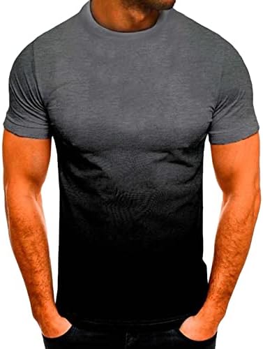 Camisas coloridas de gradiente 3D masculinas PLUSTEME