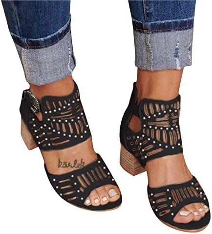 Sandálias Sandálias Sandálias Abertas Casual Moda Kingtowag Sandálias Capacitadas Capinhas de dedo do pé Buckle feminino
