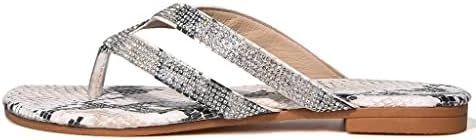 Sandálias de Xudanell Sandálias Spark Sprinante Sandolas de Diamante de Diamante em Sandálias de Flips de Flip Flip para mulheres