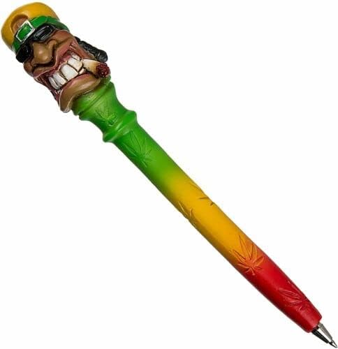 Quatro Stoner Rasta Man caneta esferográfica Ganja Weed Cannabis Novelty 420 Presente