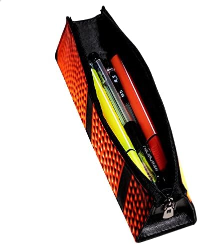 Caixa de lápis Guerotkr, bolsa de lápis, caixa de lápis, estojo de lápis estético, padrão vermelho de basquete