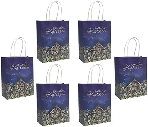 Tendycoco Presente armazenamento Bairam Treat Bag Ramadã para presentes Favores muçulmanos envelhecidos sacos médios