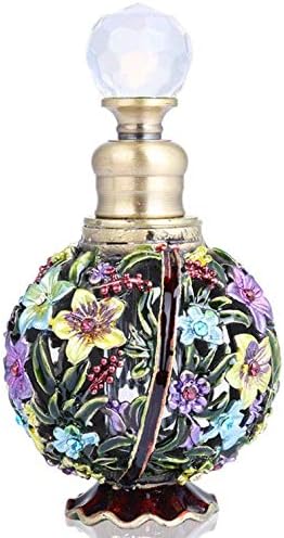 Yu Feng Feng Vintage Flore de perfume de vidro de flor vazio Recarregável Painteado Painteado Decorativo Decorativo