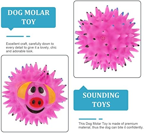 IPETBOOM Toys de dentição Toys de dentição Toys de dentição 2pcs cães espetacotes mastigando bolas de cachorro gritos para