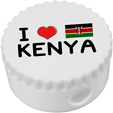 Azeeda 'I Love Kenya' Compact Pencil Sharpiner