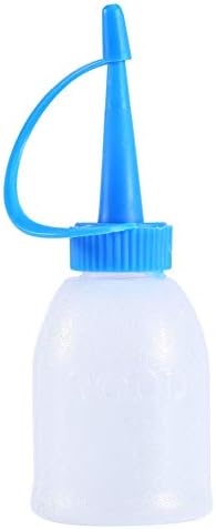 Akozon 6pcs/pacote 30 ml de plástico, 6pcs/bolsa em rial Grupo de óleo de cola rial Garrafa de garrafa de garrafa de garrafas de gotas