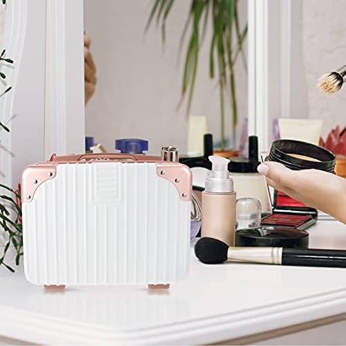 Mobestech Makeup Organizer Travel Mini Cosméticos Cosméticos Portátil Transporte de maquiagem de maquiagem Organizador