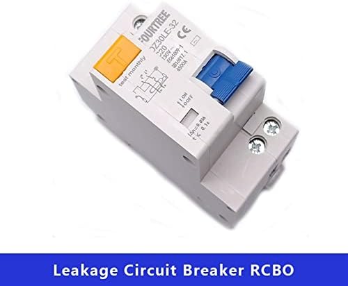 1pcs dpnl dz30l 230v 1p+n disjuntor de corrente residual com excesso de proteção de vazamento curto RCBO MCB