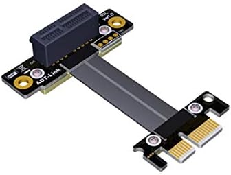 ADT-Link 90 graus ângulo reto PCIE 3.0 x1 a x1 Cabo de extensão R11sl 8g/bps de alta velocidade PCI Express 1x Candimento de fita de extensão de riser de riser 1x