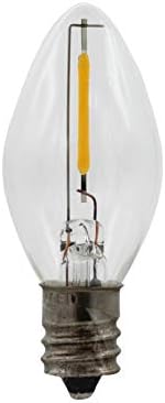 Lâmpada de vela de janela elétrica Creative Hobbies com lâmpada LED, interruptor liga/desliga, base banhada a latão, pronta para uso!