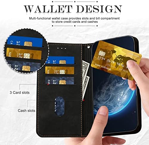 Caso Yirranzd para OnePlus Nord N20 5G Caixa de carteira com suporte de cartão, capa de couro pu.