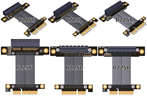 ADT-Link PCIE 3.0 x4 Cabo de extensão 32g/bps PCI Express 4x Graphic SSD RAID Extender Conversão Riser Vertical 90 R22Sl