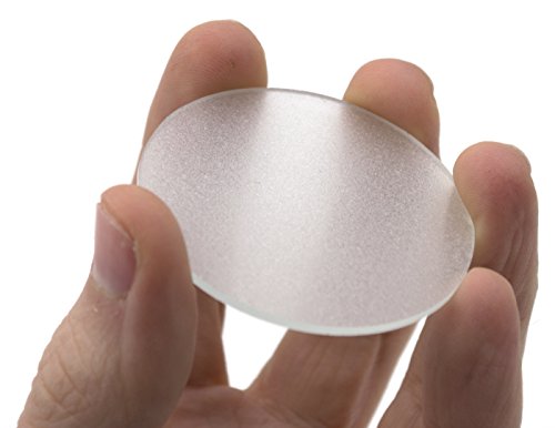 Tampa da jarra de gás, 2 - 1,7 mm de espessura - vidro fosco, um solo lateral - capa de jarra/copo - Eisco Labs