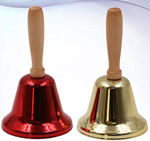 Aboofan 4pcs Hand Bell Christmas Jingle Bell Metal Metal Bell Brass Casamento Bell Restaurant Call Bell