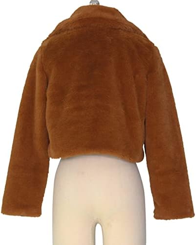 Roupas de inverno para mulheres 2022 A quente jaqueta de casaco falsa quente inverno sólido capa de casacos de colarinho de colarinho