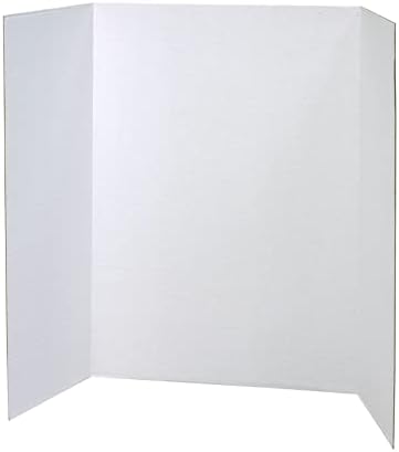 Pacon Apresentation Boards P376312, parede única, 48 x 36, branca, 12 contagem