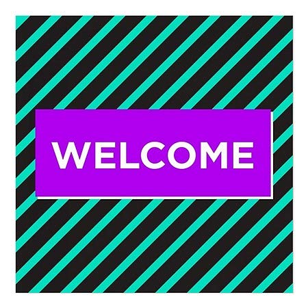 CGSignLab | Janela Welcome -Welcome -Modern Block se apega | 16 x16