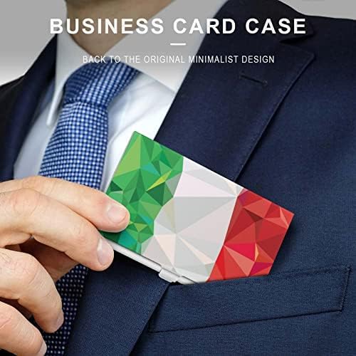 Bandeira da Itália Low Poly Business Id Card Titular Silm Case Profissional Metal Name Card Pocket Pocket