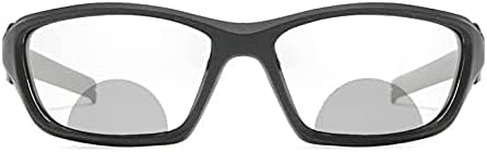 MinCl Transição Fotochrômica Bifocal Reading Glasses para homens e mulheres, óculos de sol esportivos quadrados Leitores 0 ~+4,00