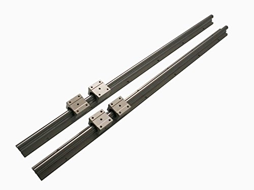 Joomen CNC SBR20-1600mm Guia linear de slide 2 Rail+ 4 SBR20UU BLOCO