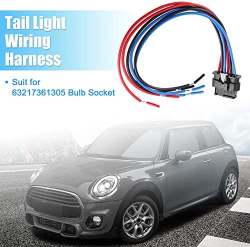 X Caia de fiação da luz traseira automática para mini Cooper F55 F56 F57 Conector de lâmpada da lâmpada da lâmpada da