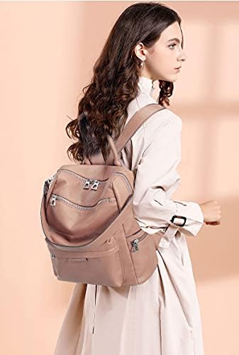 Ling Shuiwen LSW Backpack Purse for Women Satchel Bolsa de grande capacidade Viajar bolsa de ombro de couro PU vintage