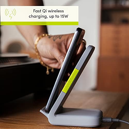 InfinityLab InstantStation Stand Wireless 33W PD USB-C e USB-A Compact Fast Charging Wireless Charger