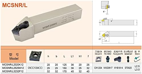 Ferramenta de torno dupha 1pcs shank mcsnr mcsnl 2020k12 2525m12 suporte de ferramenta de torneamento externo CNC Torneiro barato