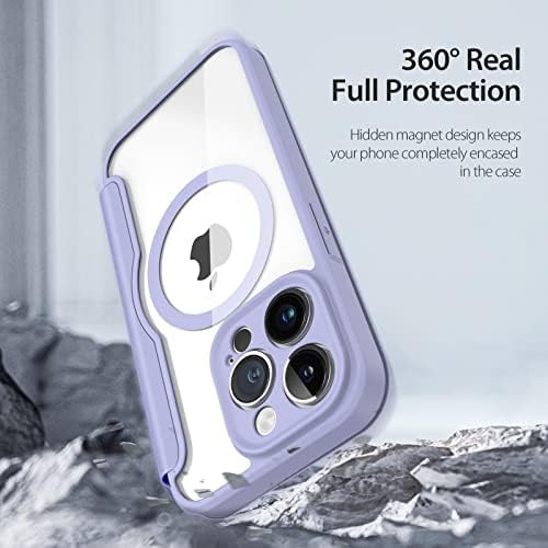 Dux Ducis Case para iPhone 14 Pro Case Case Compatível com MagSafe, Caixa de carteira de fólio de fólio de proteção de proteção à