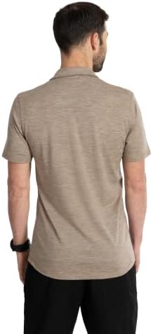 Camisa de pólo de lã Merino de roupas de lã - Ultralight - Wicking Breathable Anti -Odor