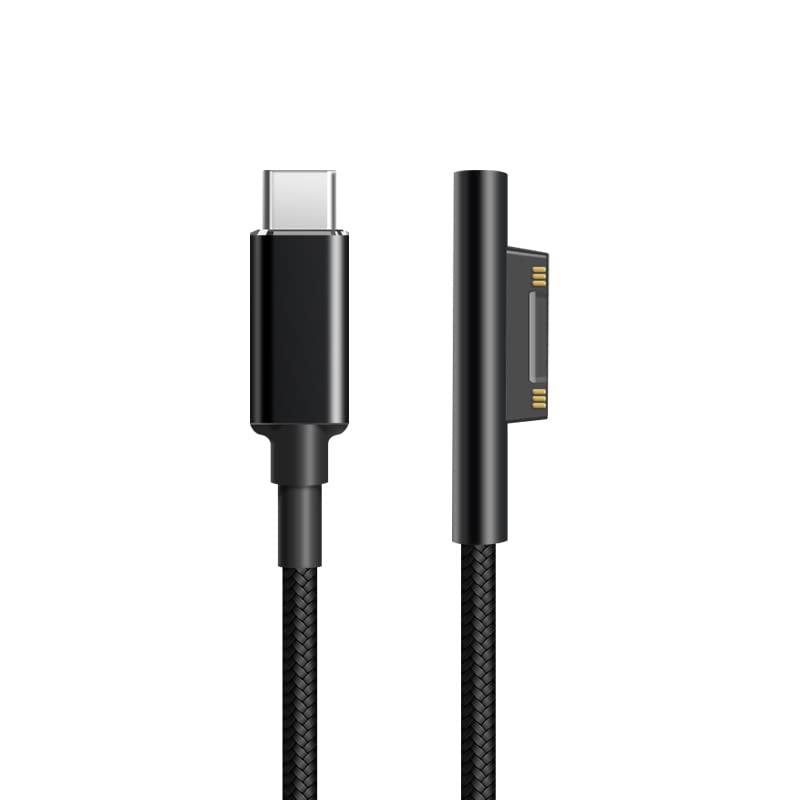 ????? Cabo de carregamento USB C para cabo de superfície Adaptador de cabo USB TypeC 20V5A 5,9 pés 1,8m Cabo de carregamento