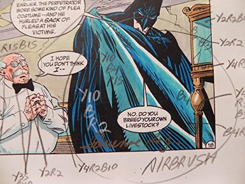 Batman Shadow of the Bat Vol.111 Arte de produção assinada A. Roy w/coa pg.21