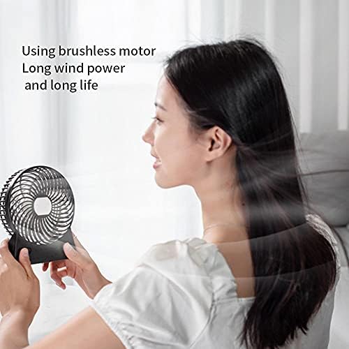 Ventilador portátil de Redhong, ventilador elétrico pequeno multifuncional, vento de quatro velocidades silenciosamente e suavemente,