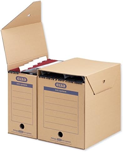 Elba Maxi 83525 Caixa de arquivamento suspensa para arquivamento sistemático com guias TRIC SYSTEM