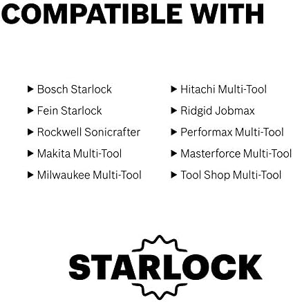 Bosch OSL005C de 5 peças Starlock Oscilando as lâminas de conjunto variadas para aplicações mistas em metal, madeira