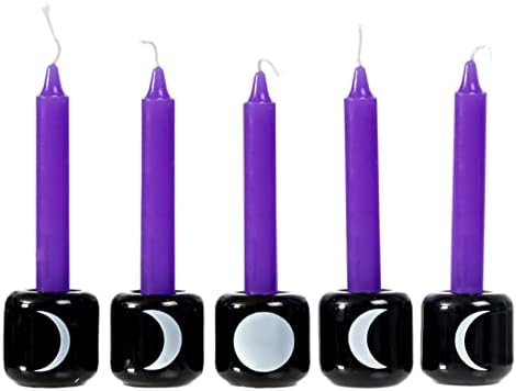Feitiçam - velas de feitiço para velas de bruxaria/carrilhão/velas coloridas - vela de pequeno feitiço para ritual, altar, feitiços Wicca e rituais de bruxa - 1/2in. x 4in. Velas para feitiços de cores variadas
