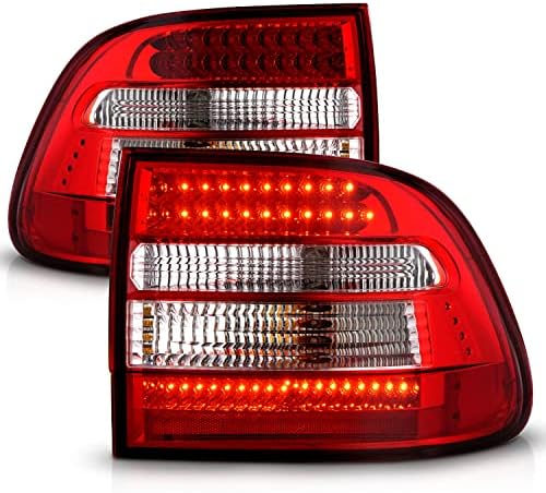 Luzes traseiras de LED limpo de Amerilite Red para Porsche Cayenne SUV - Driver e lado do passageiro