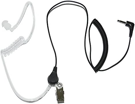 1 pino de 3,5 mm de ouvido de tubo acústico pni hf11 compatível com smartphone, rádios de duas vias, transceptores e rádios CB