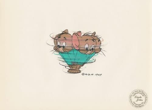 Chuck Jones dirigiu Tom & Jerry Production Cel de Jerry Mouse