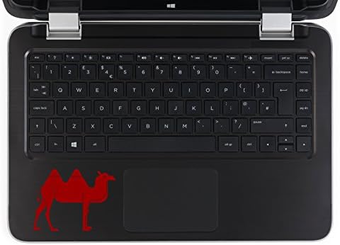 Decalque vermelho de 4 polegadas de camelo para MacBooks ou laptops - orgulhosamente feitos nos EUA a partir de vinil adesivo