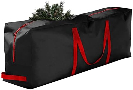 48in/69in Caixa de armazenamento de árvore de Natal Plástico Hard, Natal Bolsas de árvore de Natal Armazenamento Ornamento de