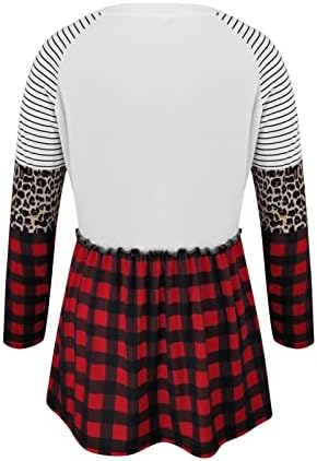 Jjhaevdy Womens Christmas Sol matadia de moletom de matriz gráfica de manga longa o Pescoço de feriado de inverno no pescoço Tops