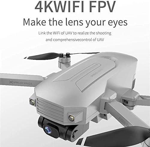 Drone dobrável de stseace com câmera para adultos 4K Câmera FPV Video Wi -Fi RC Quadcopter para iniciantes, altitude de altitude,