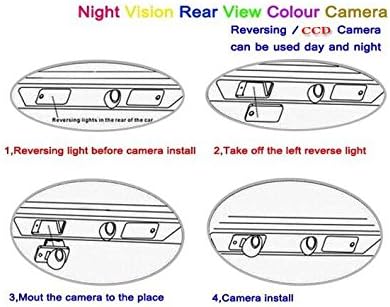 Reverse de backup de câmera/câmera de estacionamento/hd ccd rca ntst pal/placa lâmpada lâmpada para ford ecosport mk1 2004 ~ 2012