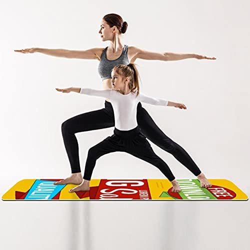 Siebzeh letra premium grossa de ioga mato ecológico saúde e fitness non slip tapete para todos os tipos de yoga e pilates de exercício