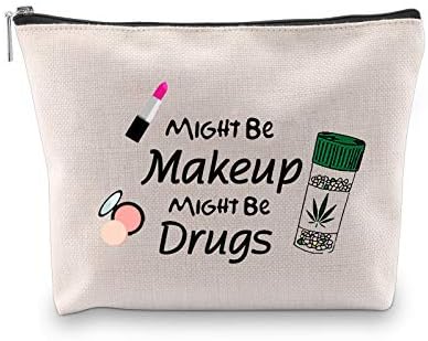 MBMSO Saco de maquiagem de maquiagem de drogas MBMSO pode ser maquiagem pode ser uma bolsa de viagem cosmética de drogas presentes para bolsa de maquiagem de bolsa de algodão com zíper de algodão