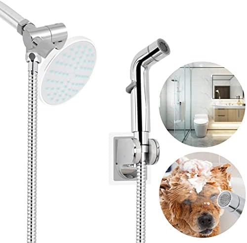 IFEALCLEAR DOG Lavagem de chá de banho de chuveiro, chuveiro portátil para banho de estimação e enxágue para cães, mangueira