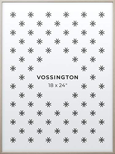 Vossington 18x24 Frame | Quadro de pôster de madeira branca exclusiva | 18 x 24 polegadas | Look moderno fino
