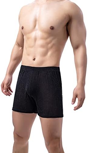 Trounks de troncos shorts respiráveis ​​atléticos de roupa de baixo Bolsa de calcinha de perna longa de pernas longas lingerie